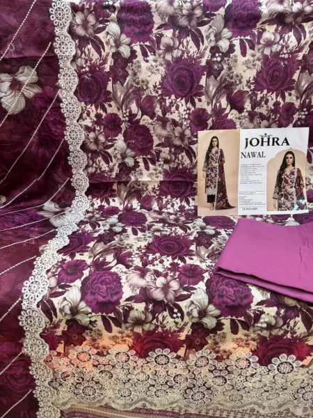 Premium Swizz Lawn Unstitched Set1